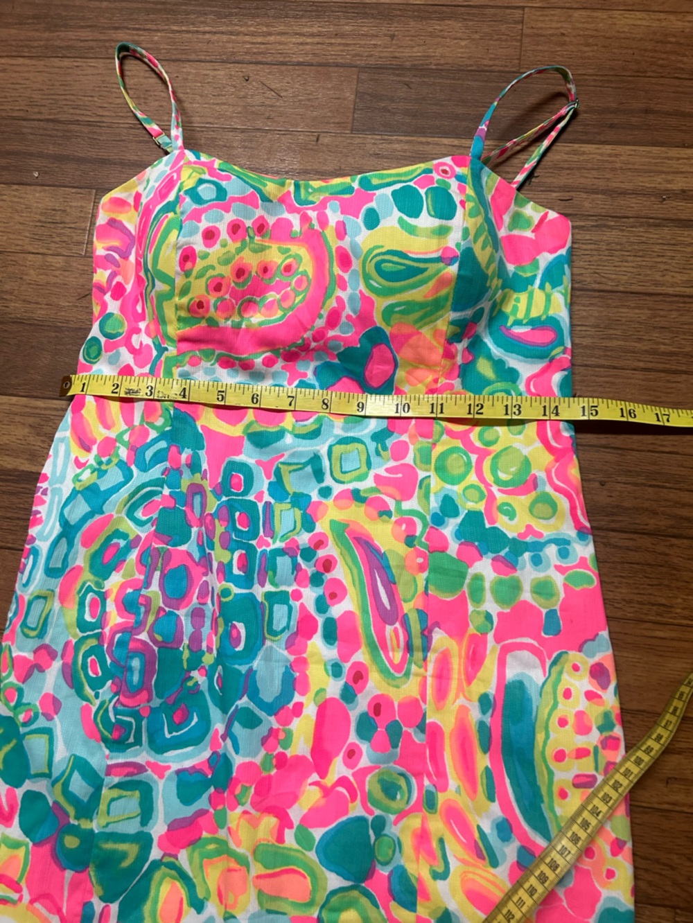 Lilly Pulitzer Pink and Green Paisley Sundress - Picture 6 of 8